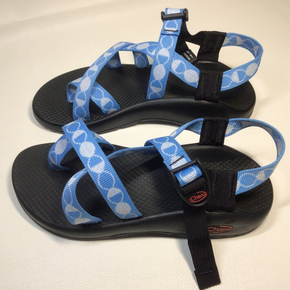 Chaco Blue and White Sandals for Active Wear